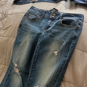 Jeans and light blue